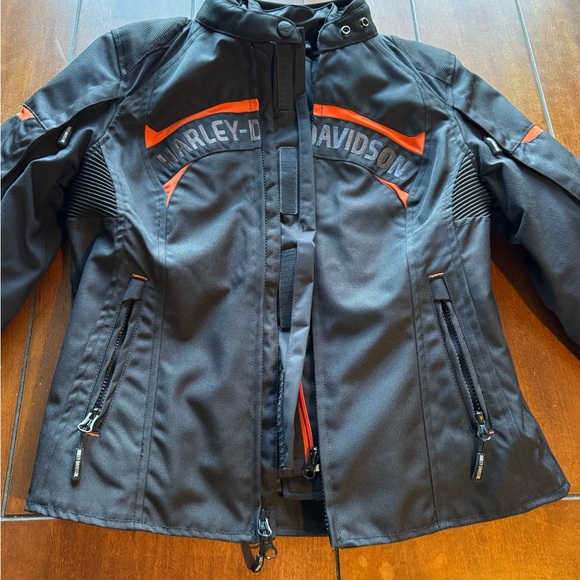 Harley-Davidson Women’s 3 in 1 Black and Orange Jacket - Picture 11 of 11